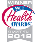 2012 Web Health Awards Winner